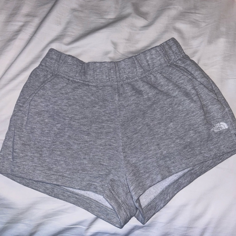 Gray North Face shorts size S